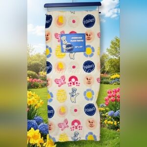 Pillsbury Doughboy Easter Bunny Spring Plush Throw Blanket Betty Crocker